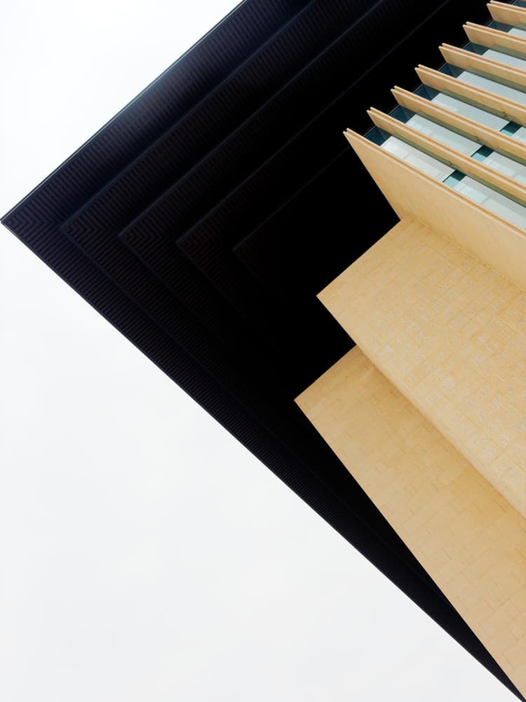 Modern Geometric Facade by Marius Surleac — canvas wall art