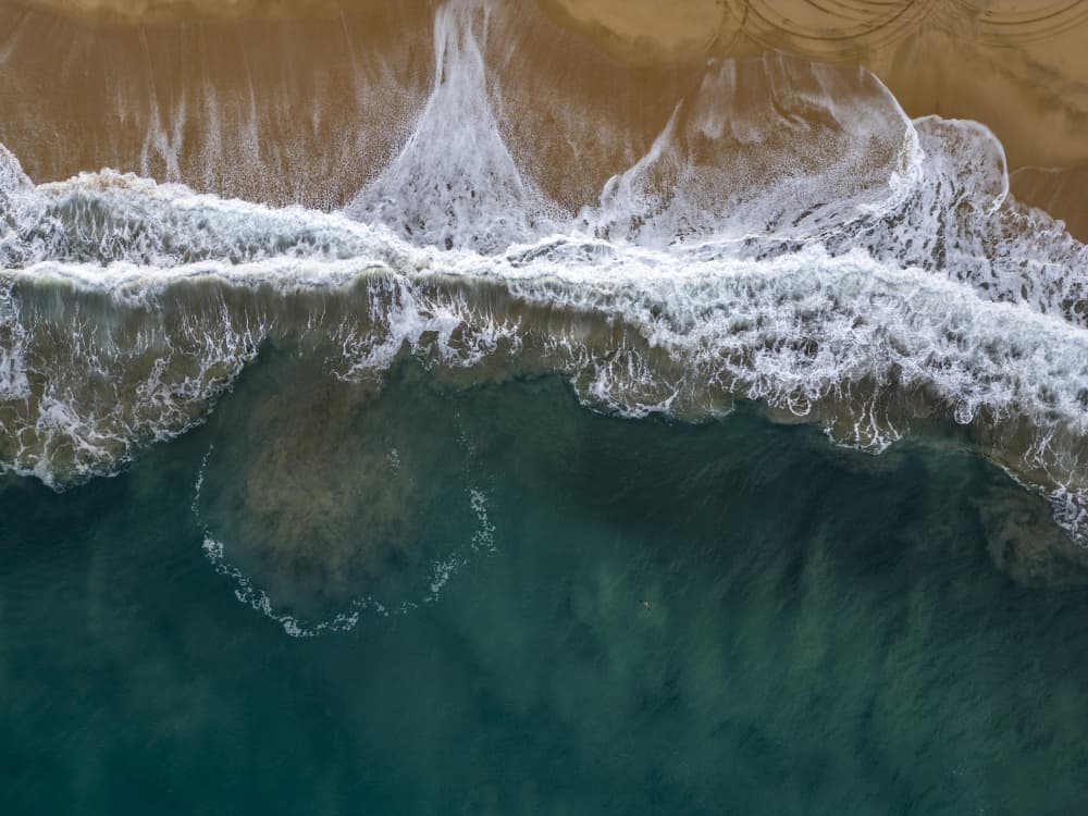 Ocean Swirl at Beach by Andrea Izzotti — canvas wall art
