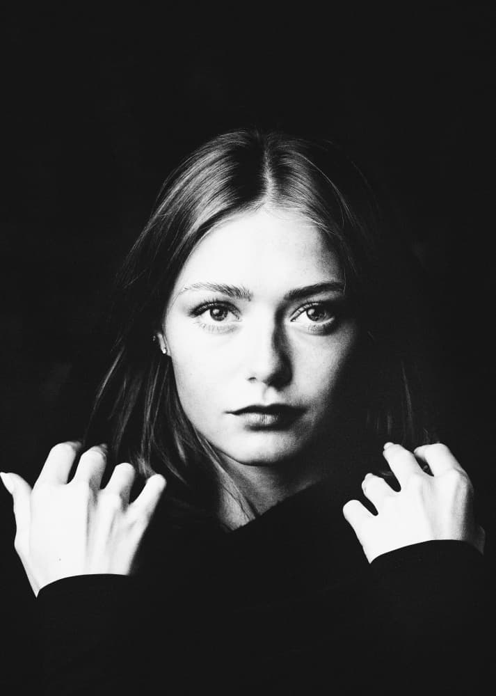Intense Female Gaze by Steffen Lauterbach — canvas wall art