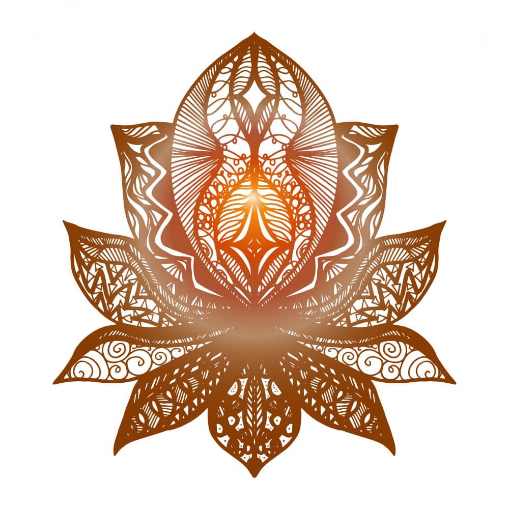 Spiritual Lotus Glow by Marika Barsrsind β canvas wall art