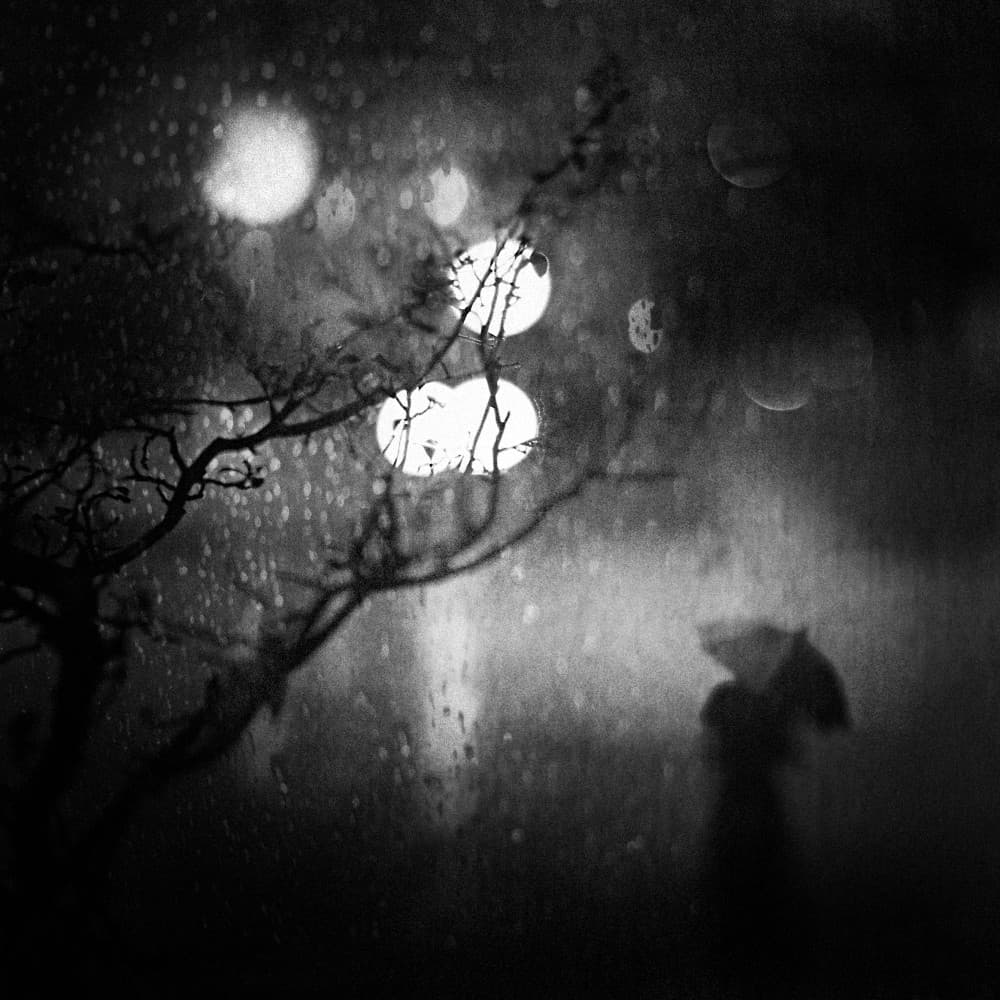 Rainy Night Solitude by Teruhiko Tsuchida — canvas wall art
