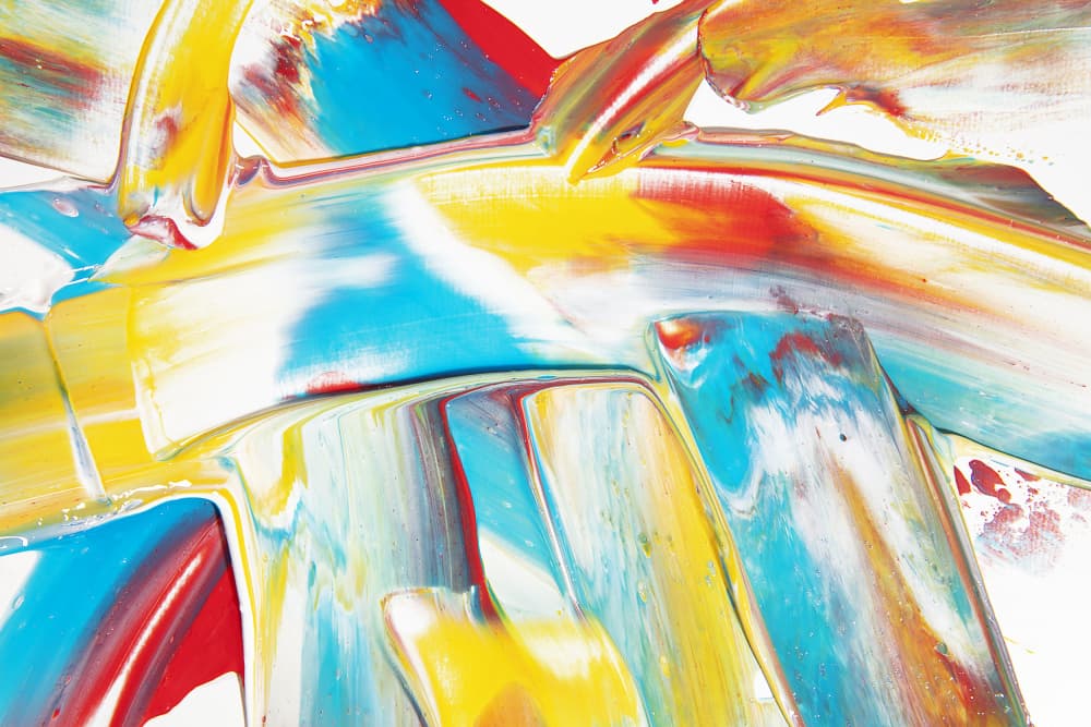 Vibrant Abstract Strokes by Julia Ramiro — canvas wall art