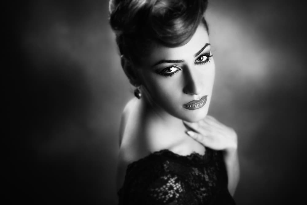 Classic Beauty Red Lips by Peppe Tambè — canvas wall art