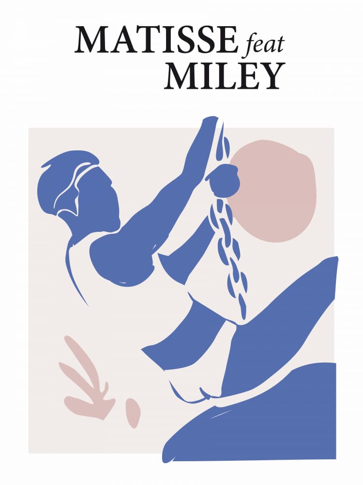 Matisse Feat Miley by Dikhotomy — canvas wall art