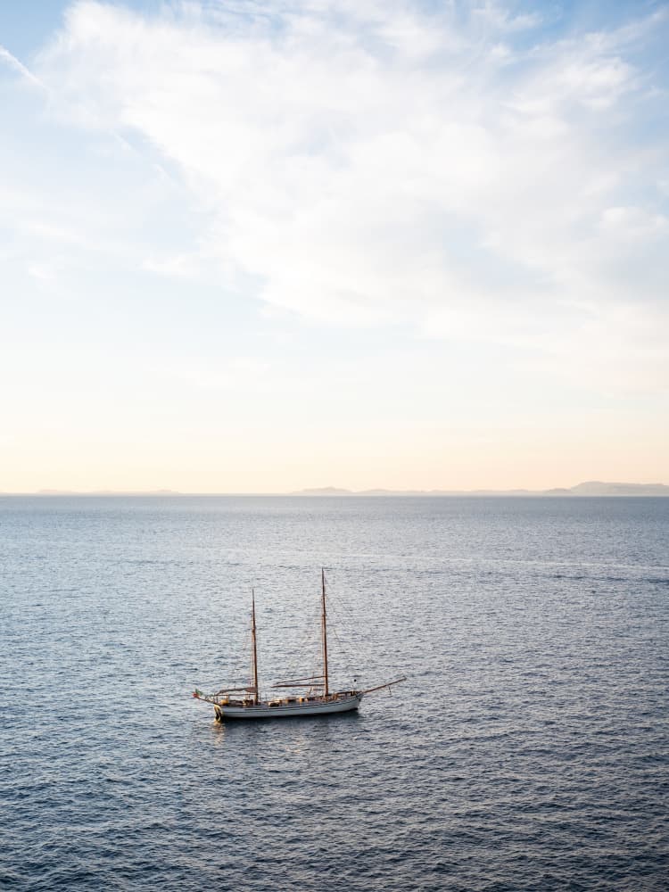 Amalfi Coast Sailing | Italy Travel Photography by Raisa Zwart — canvas wall art