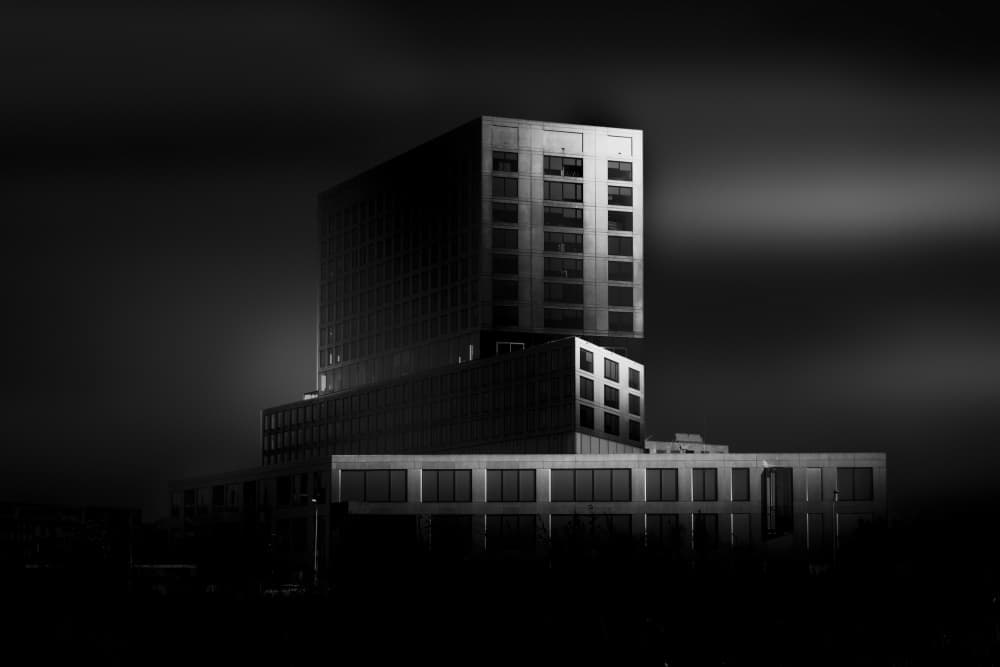 Stark Modern Building by Greetje van Son — canvas wall art