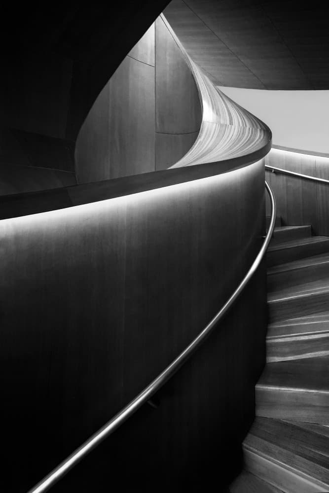Modern Spiral Staircase by Steven Zhou — canvas wall art