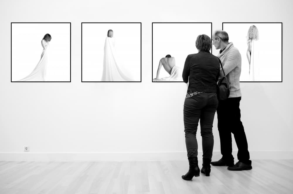 People Viewing Gallery Art by Huib Limberg — canvas wall art