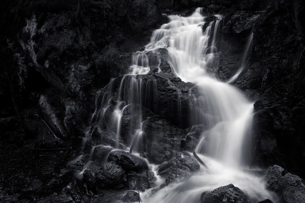 Serene Waterfall Cascade by Norbert Maier — canvas wall art