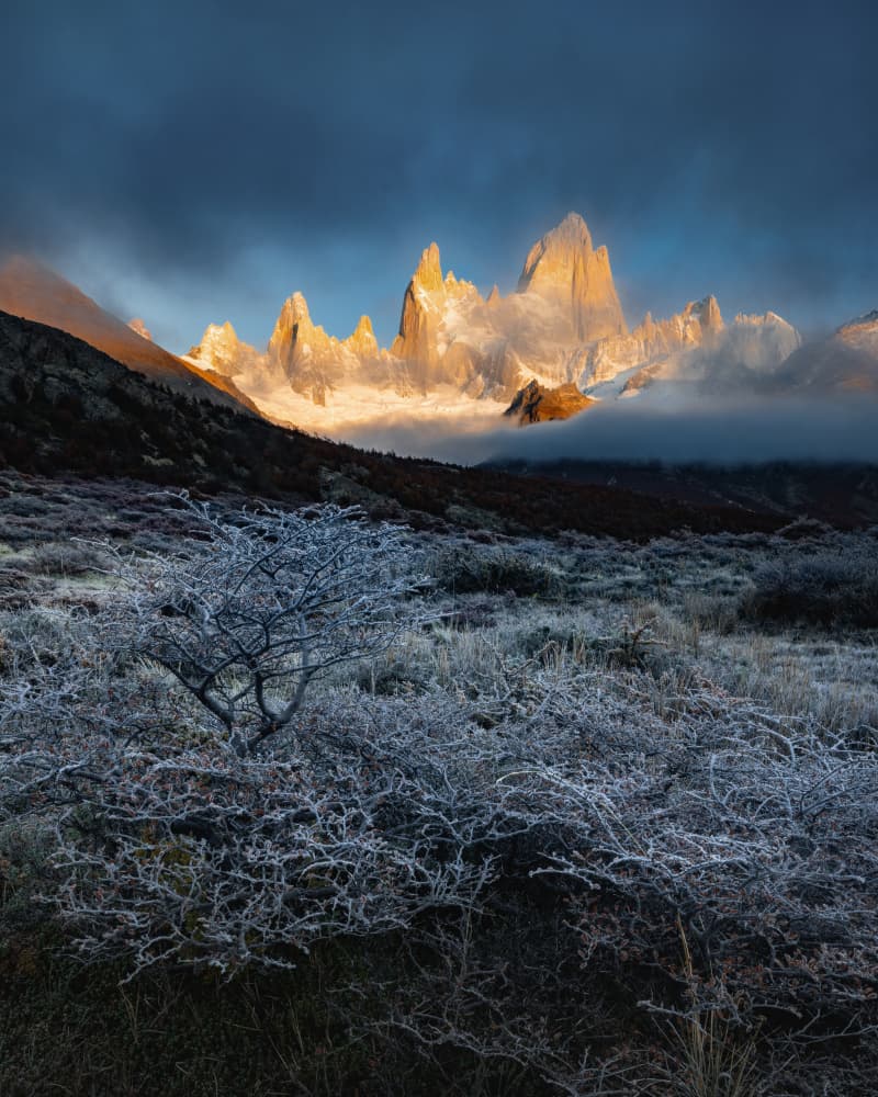 Golden Fitz Roy Morning by Li Ying — canvas wall art