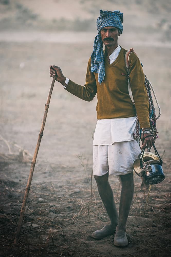 Stoic Indian Traveler by Pavol Stranak — canvas wall art