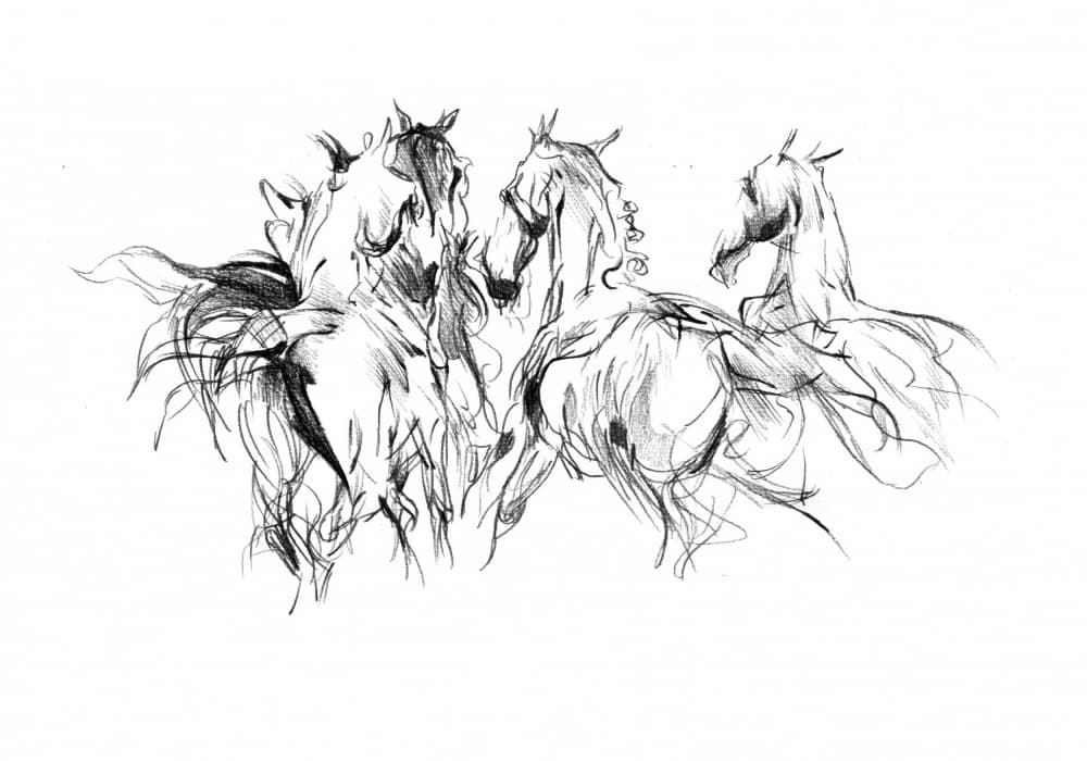 Wild Horse Movement by Kulik — canvas wall art