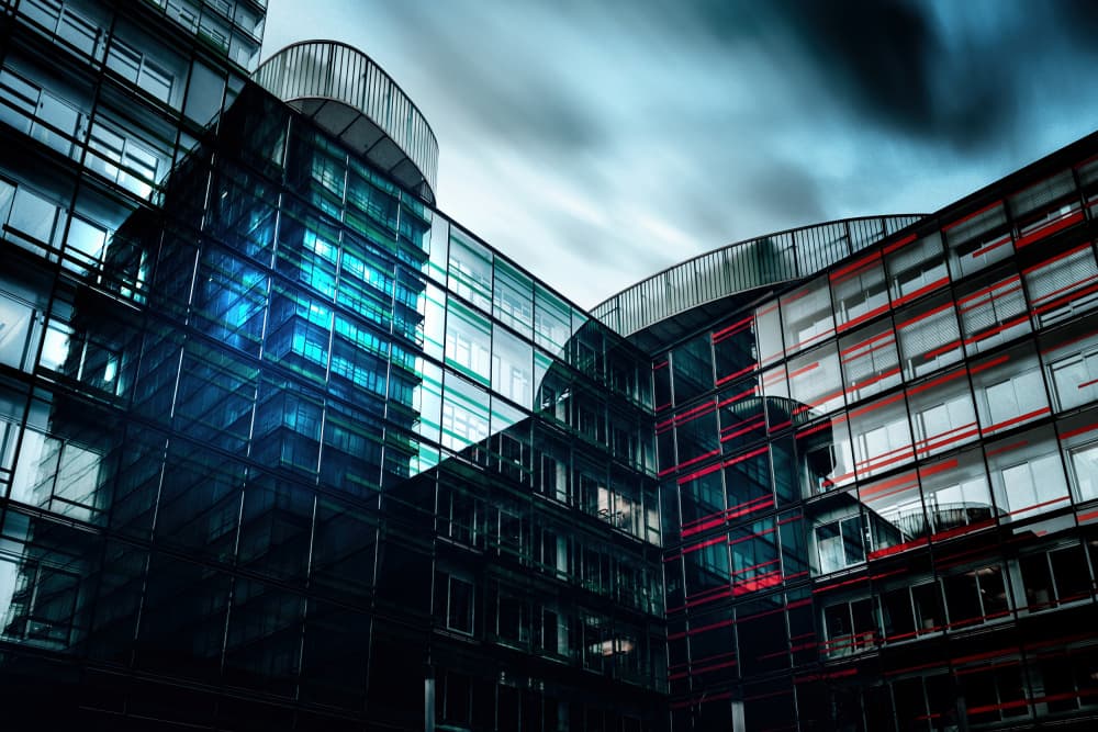 Modern Glass Glow by Jürgen Muß — canvas wall art