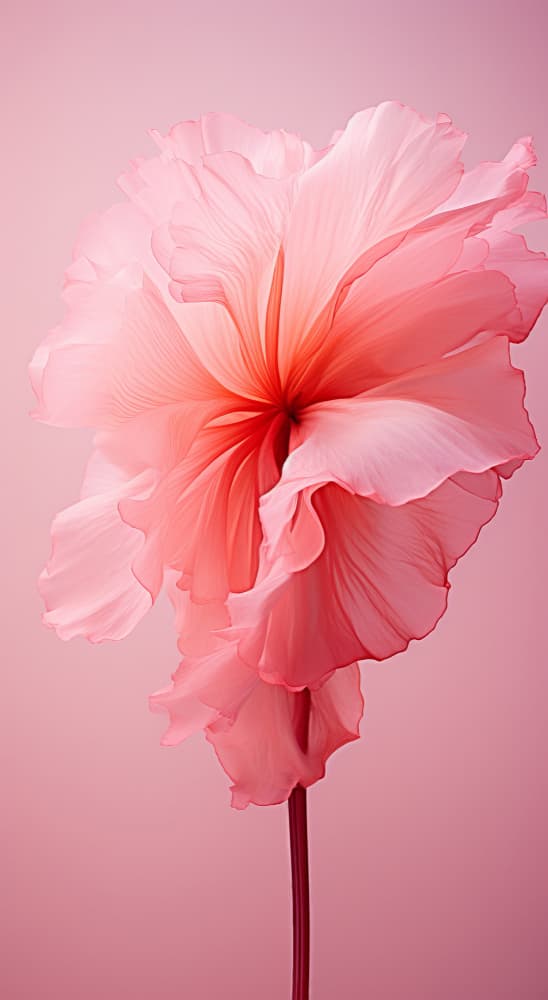 Ethereal Pink Flower by Bilge Paksoylu — canvas wall art