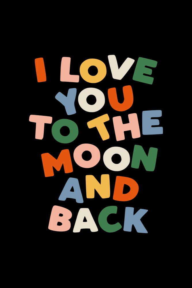 Love You To The Moon by Brett Wilson — canvas wall art