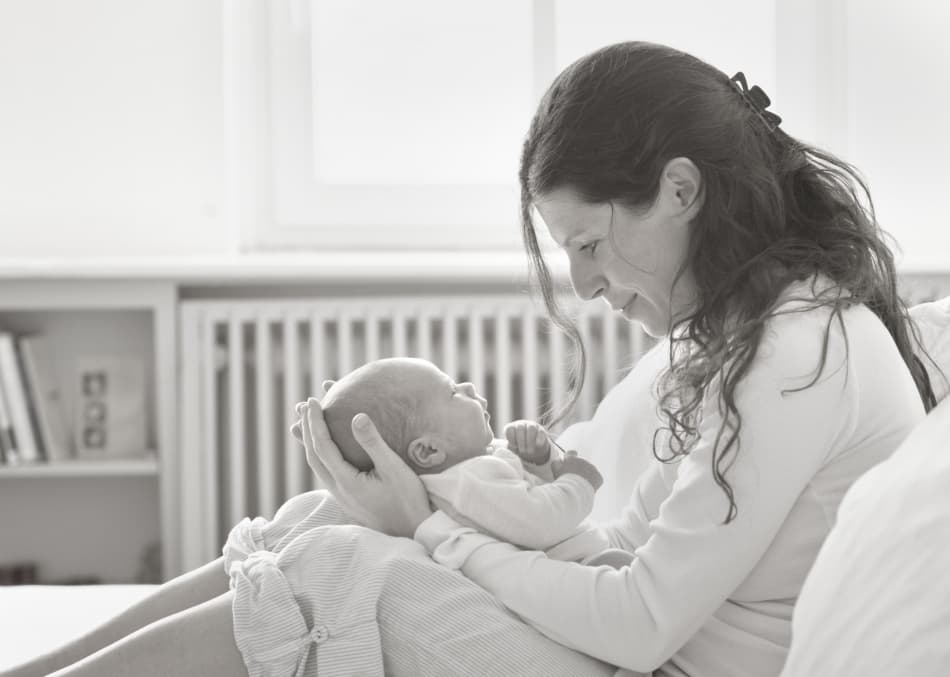 Loving Mother And Baby by Christoph Hessel — canvas wall art
