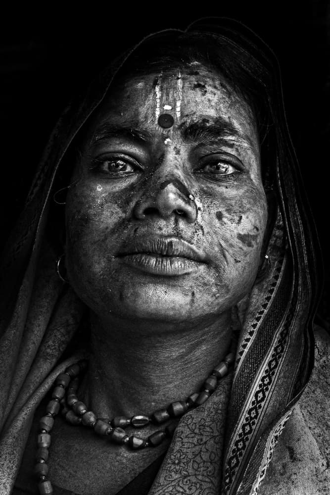 Spiritual Indian Gaze by JOYRAJ SAMANTA — canvas wall art