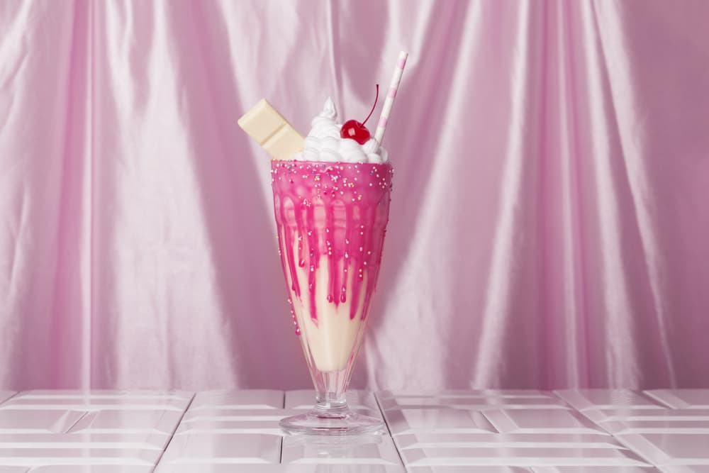 Pink Milkshake Delight by Julia Ramiro — canvas wall art