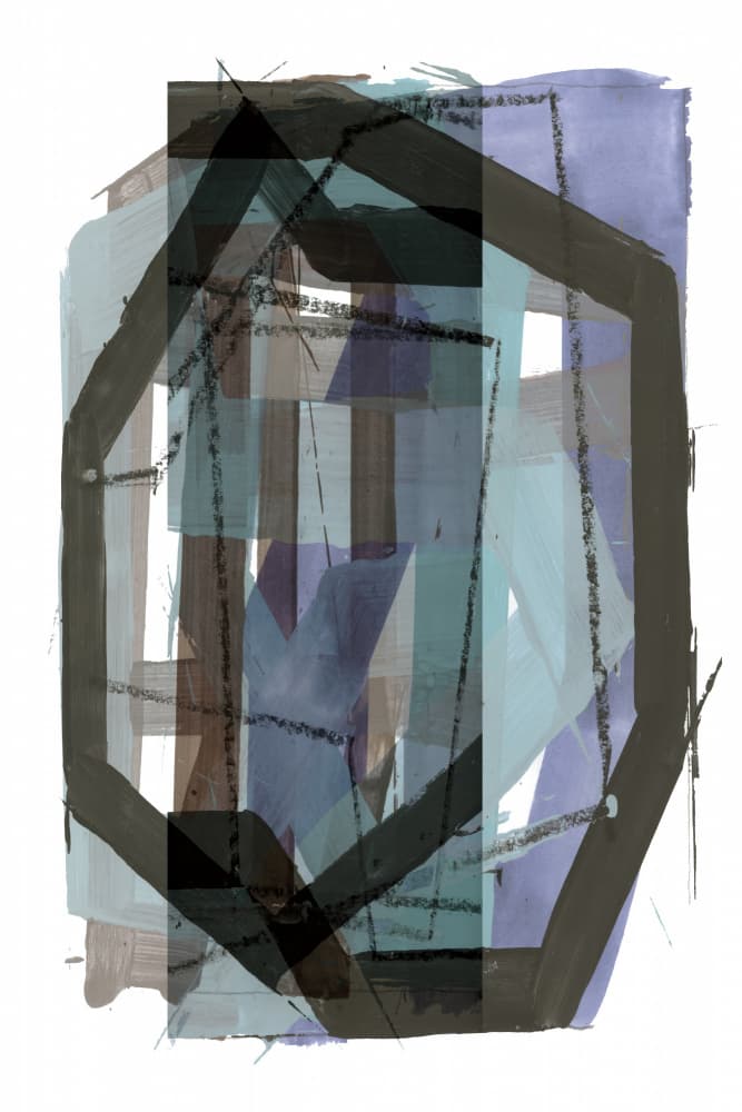 Layered Geometric Abstract by cartissi — canvas wall art