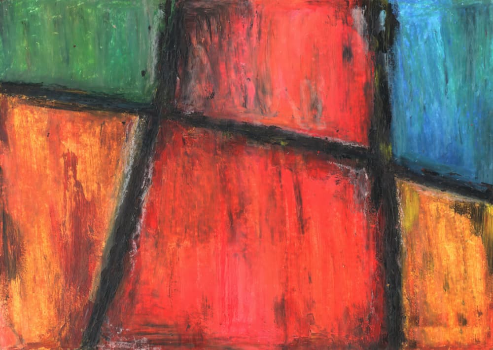 Vibrant Color Blocks by Kulik — canvas wall art