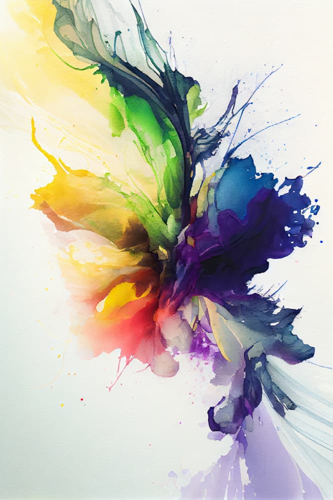 Vibrant Color Flow by Mauro — canvas wall art