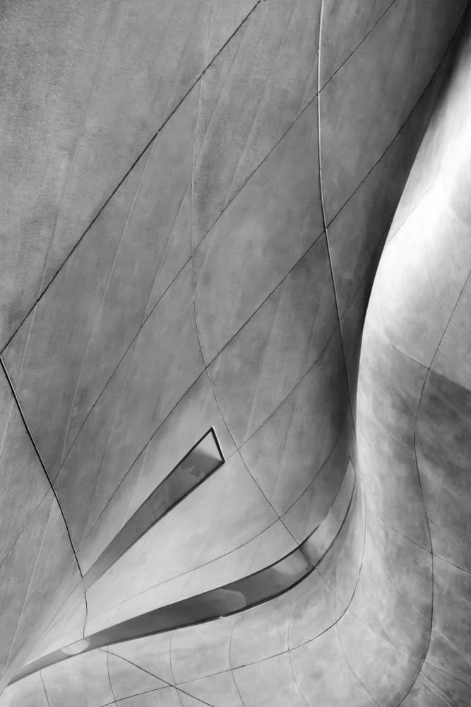 Sleek Curved Architecture by Anna Niemiec — canvas wall art