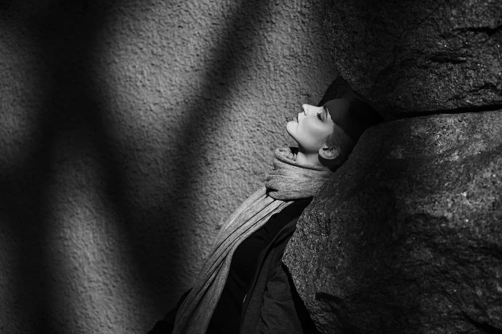 Pensive Shadow Profile by Arkadiy Kurta — canvas wall art