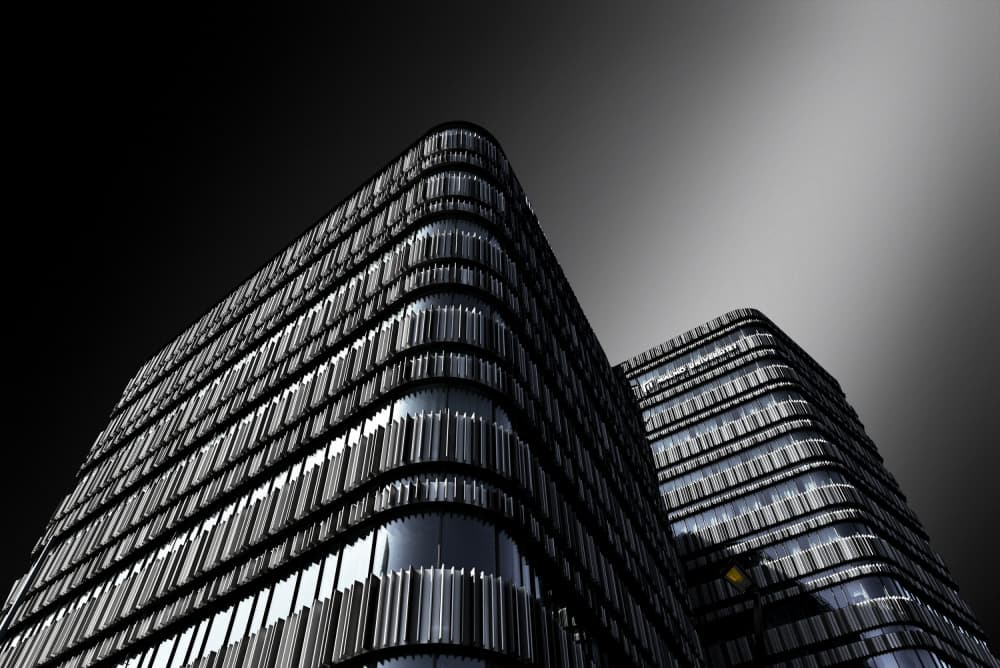 Sleek Modern Architecture by Jorge Pimenta — canvas wall art