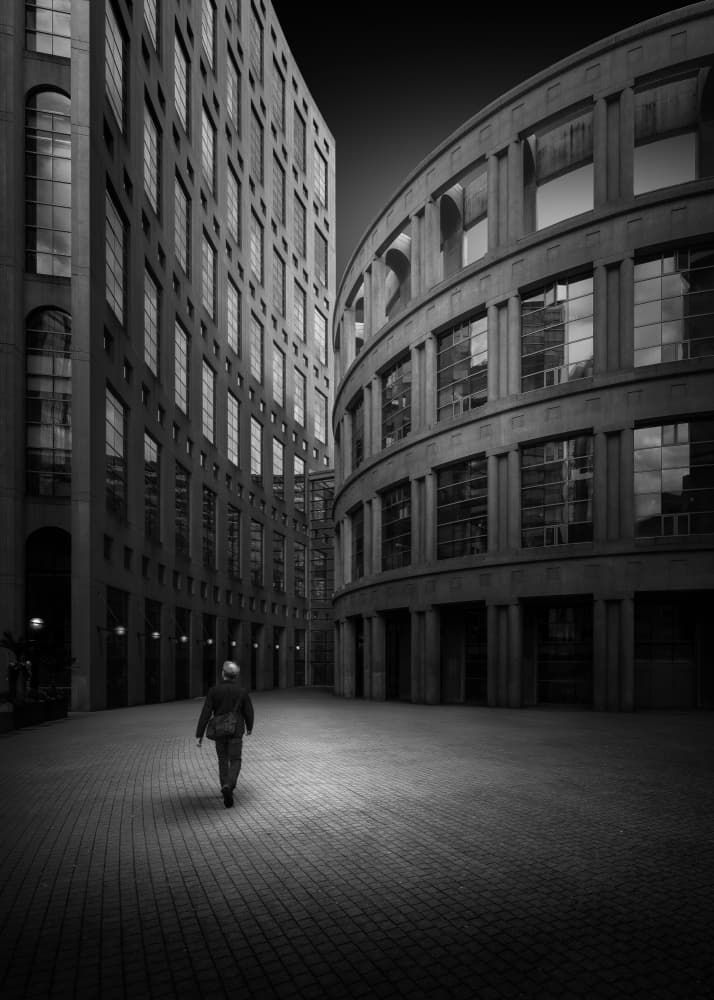 City Architecture Solitude by Tony Xu — canvas wall art