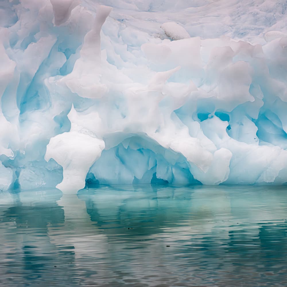 Blue Iceberg Reflection by Robert Bolton — canvas wall art