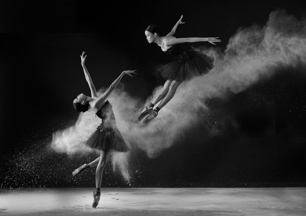 Ethereal Ballet Duo by Rawisyah Aditya — canvas wall art