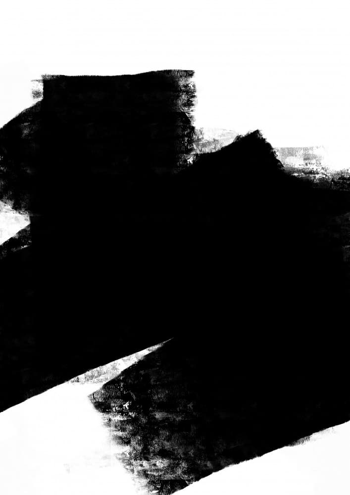 Bold Black Abstract by Nilesh Kulkarni — canvas wall art