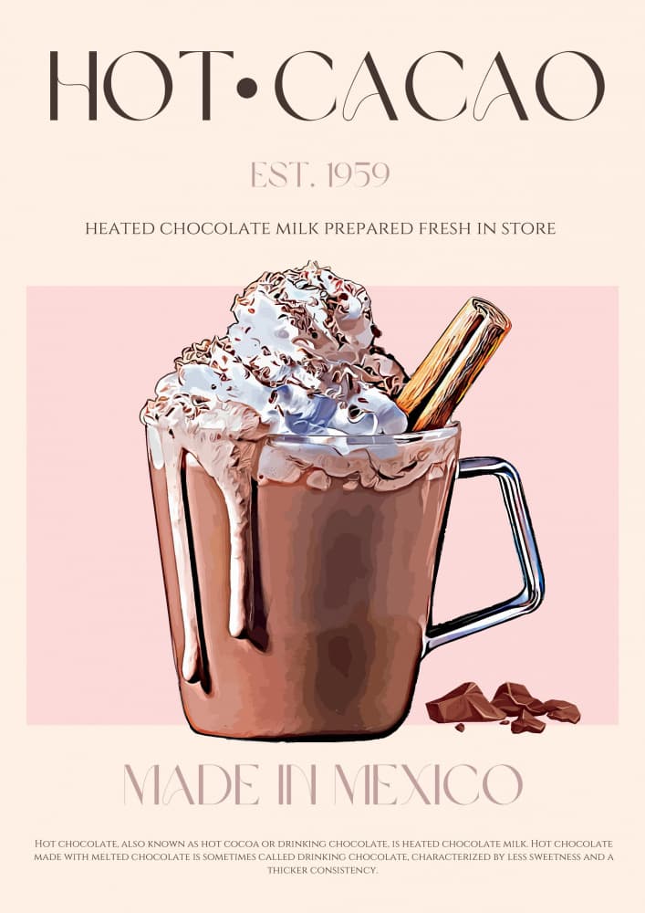Hot Cacao Delight by Nazma Khokhar — canvas wall art
