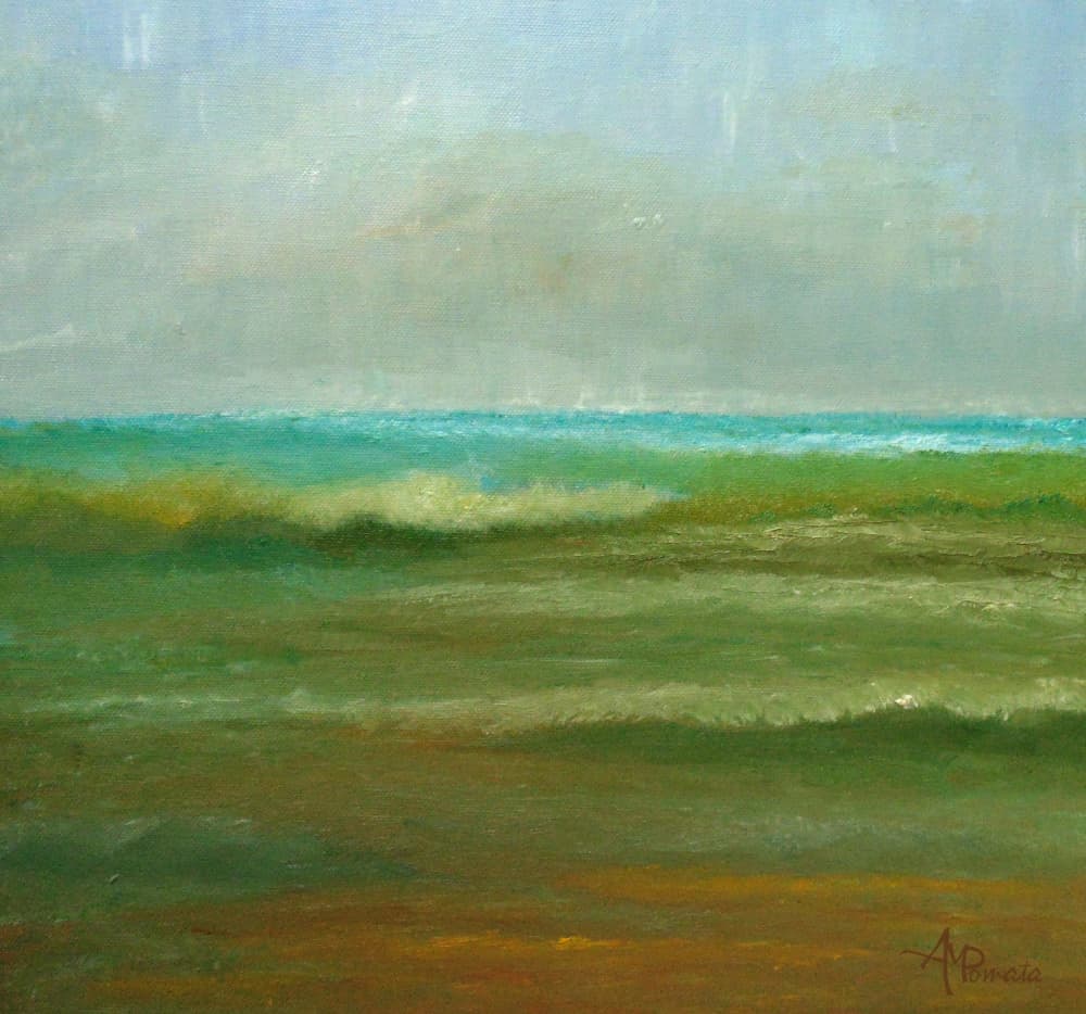Rolling Green Ocean by Angeles M. Pomata — canvas wall art
