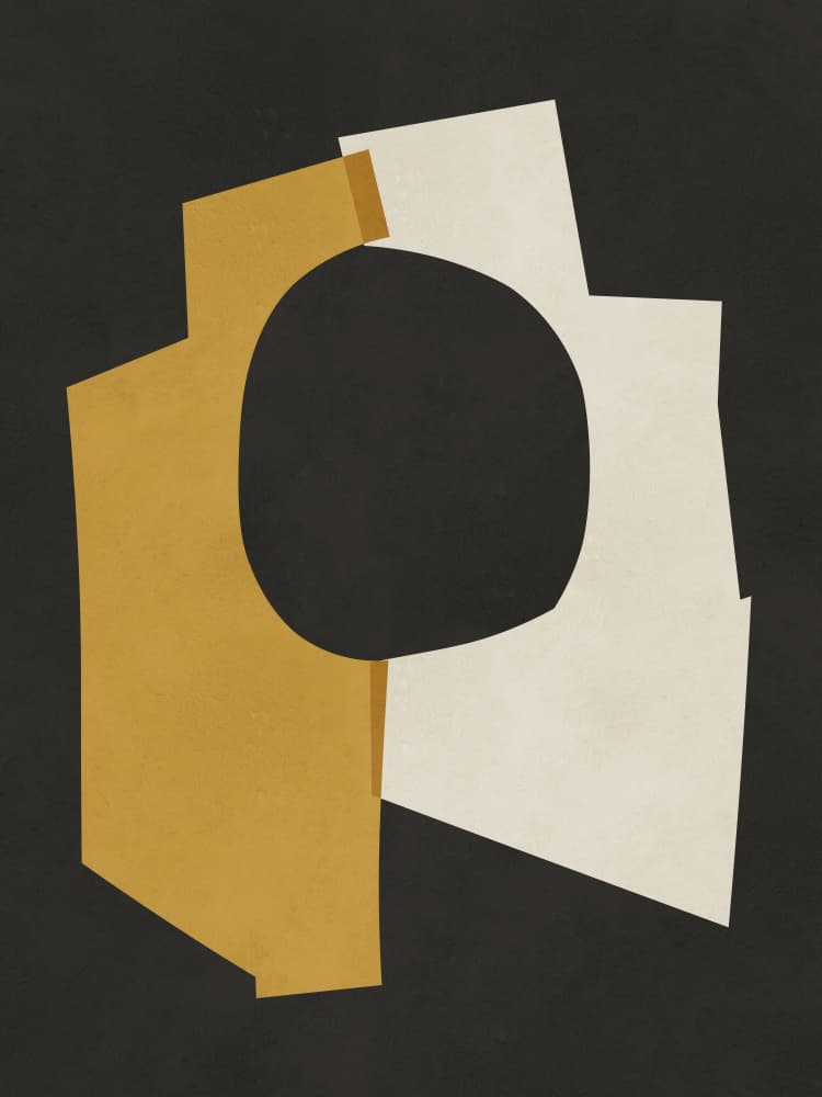 Abstract Earthy Forms by Vitor Costa — canvas wall art