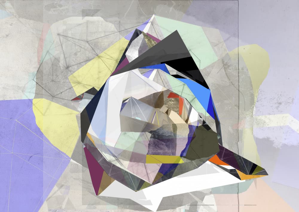 Geometric Layers Abstract by Stefan Fransson — canvas wall art