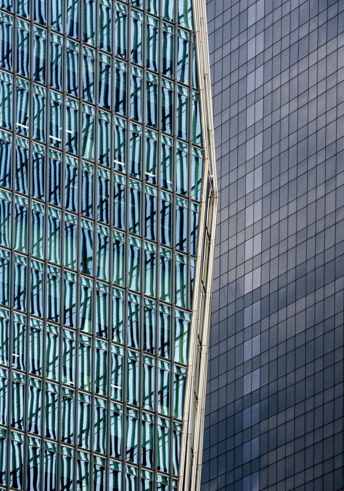 Modern Glass Reflections by HAN dong hee — canvas wall art