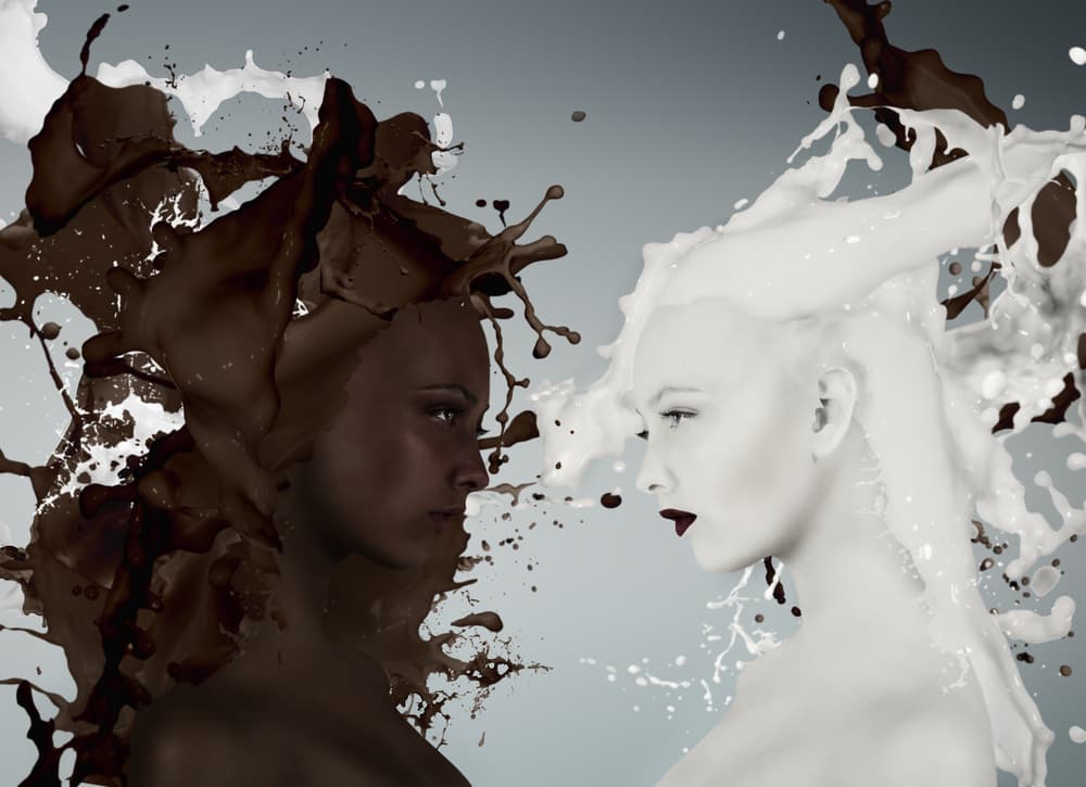 Chocolate Milk Duality by Svetlana Melik-Nubarova — canvas wall art