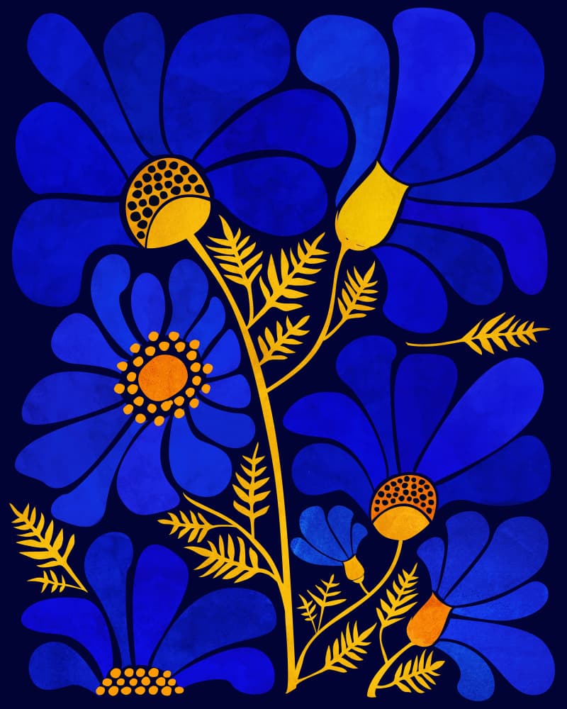 Wildflower Garden by Kristian Gallagher — canvas wall art