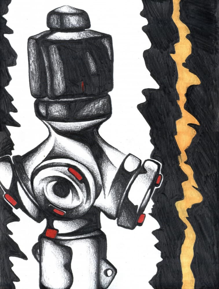 Stark Industrial Hydrant by Kulik — canvas wall art