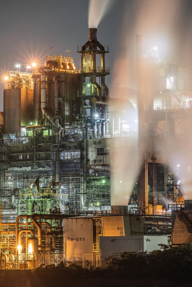 Industrial Night Glow by Kobayashi Tetsurou — canvas wall art