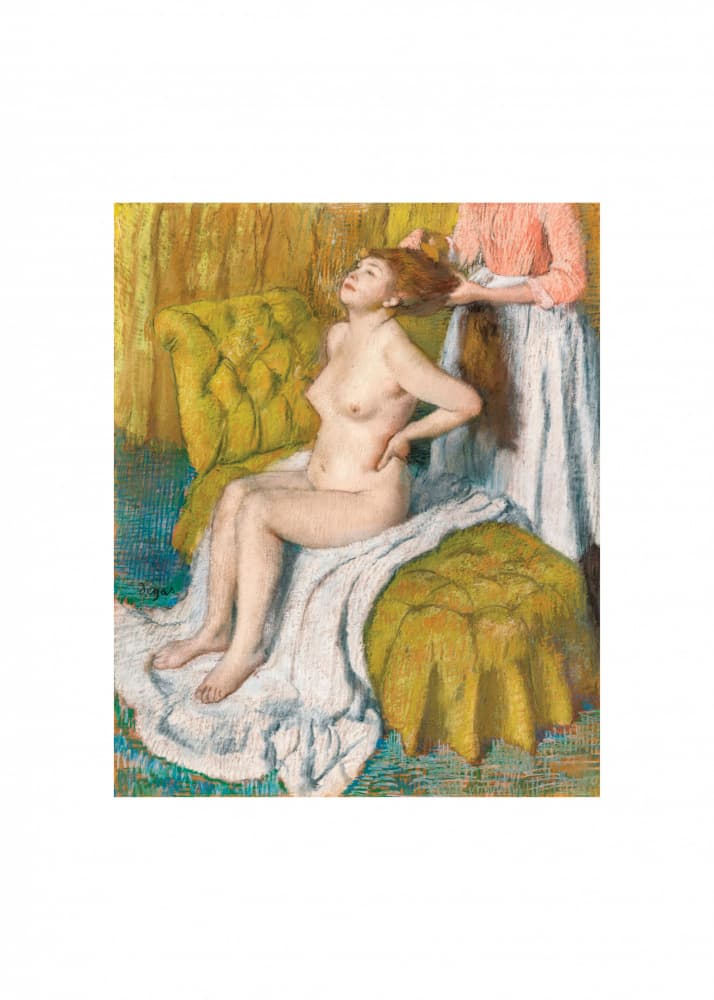 Nude Lady With Breast Showing No.2 by Edgar Degas — canvas wall art