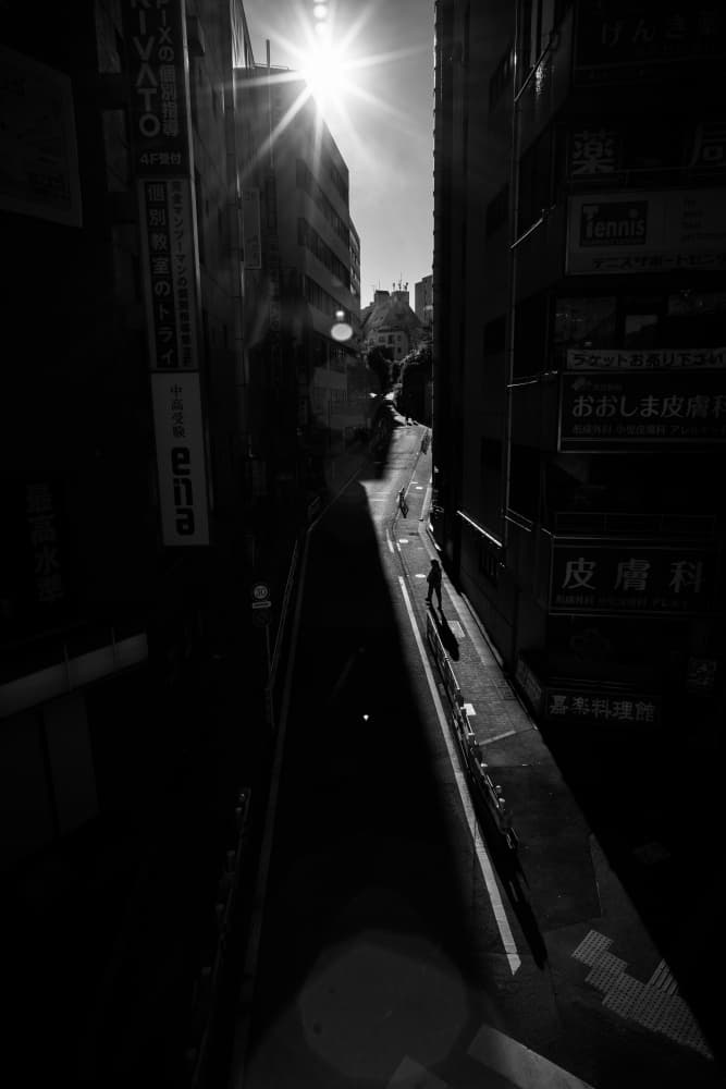 Urban Path in Sunlight by Satoshi Hata — canvas wall art