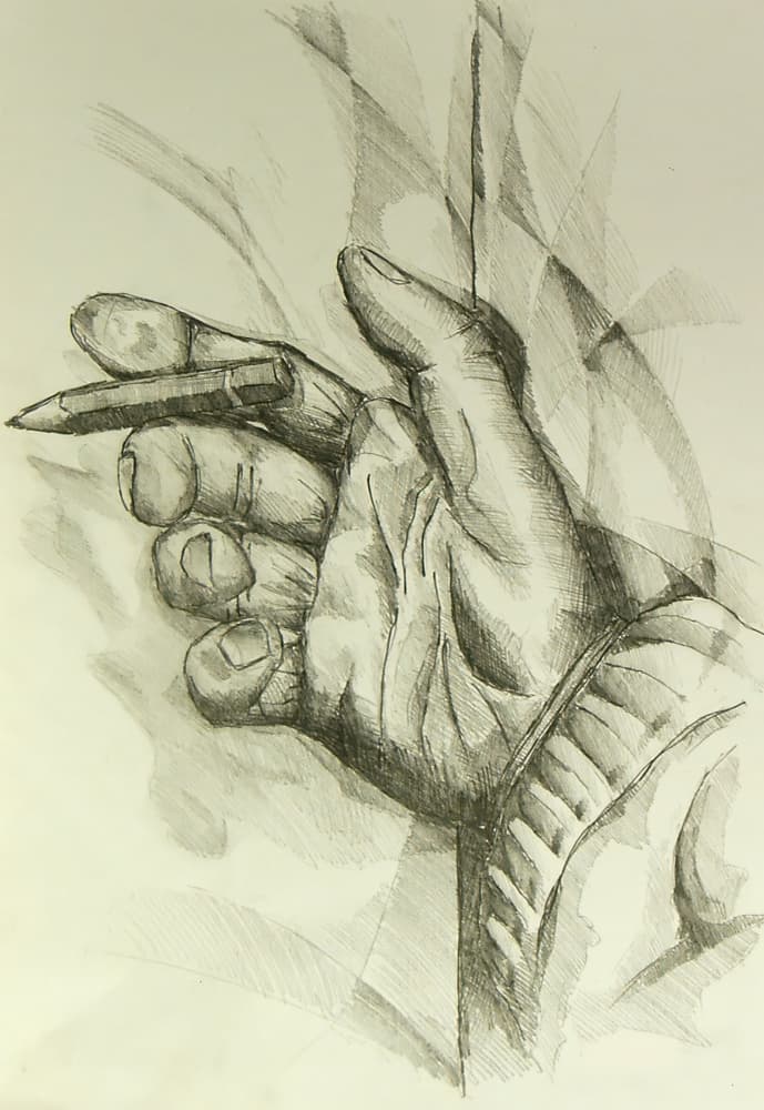Creative Hand with Pencil by Kulik — canvas wall art