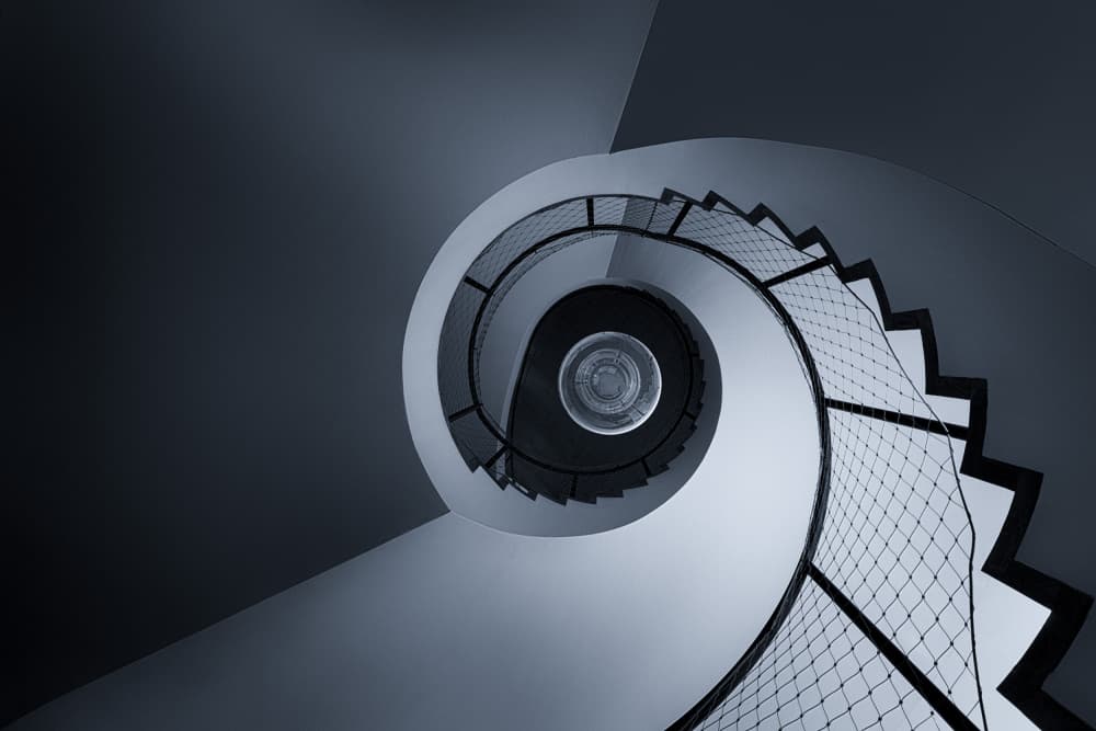 Upward Spiral Design by Rolf Endermann — canvas wall art