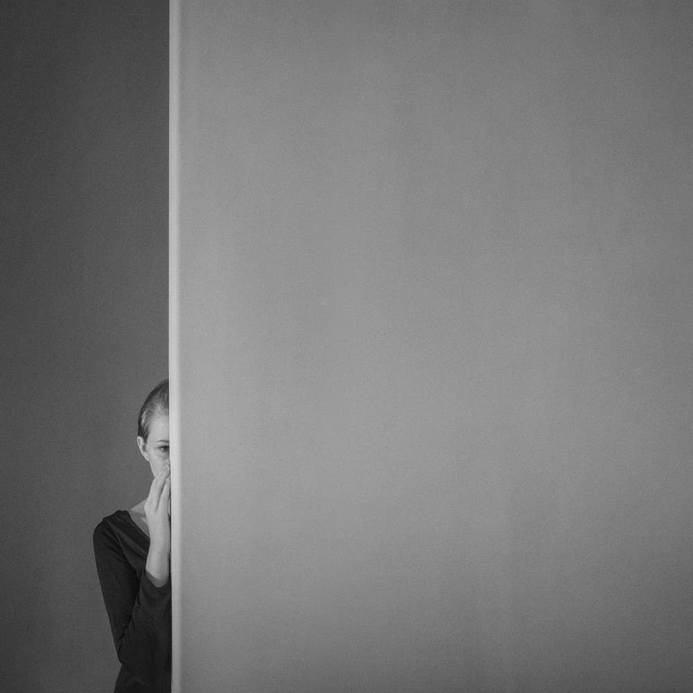 Shy Gaze by hardibudi — canvas wall art