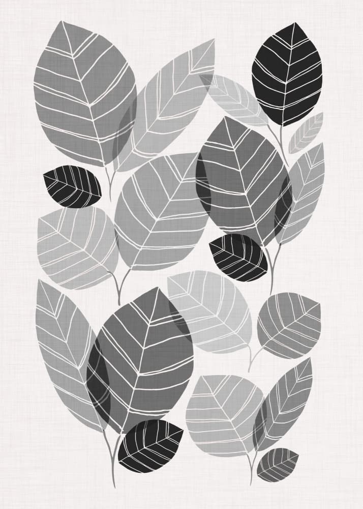 Modern Botanical Leaves by Kristian Gallagher — canvas wall art