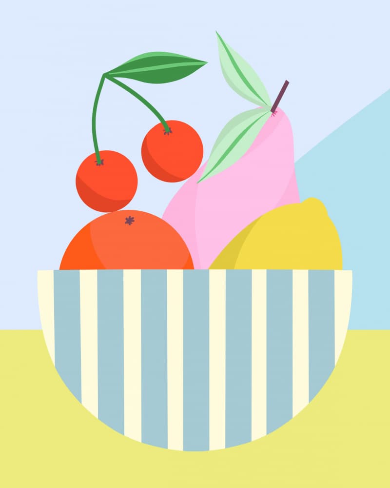 Fruit Bowl by Melissa Donne — canvas wall art