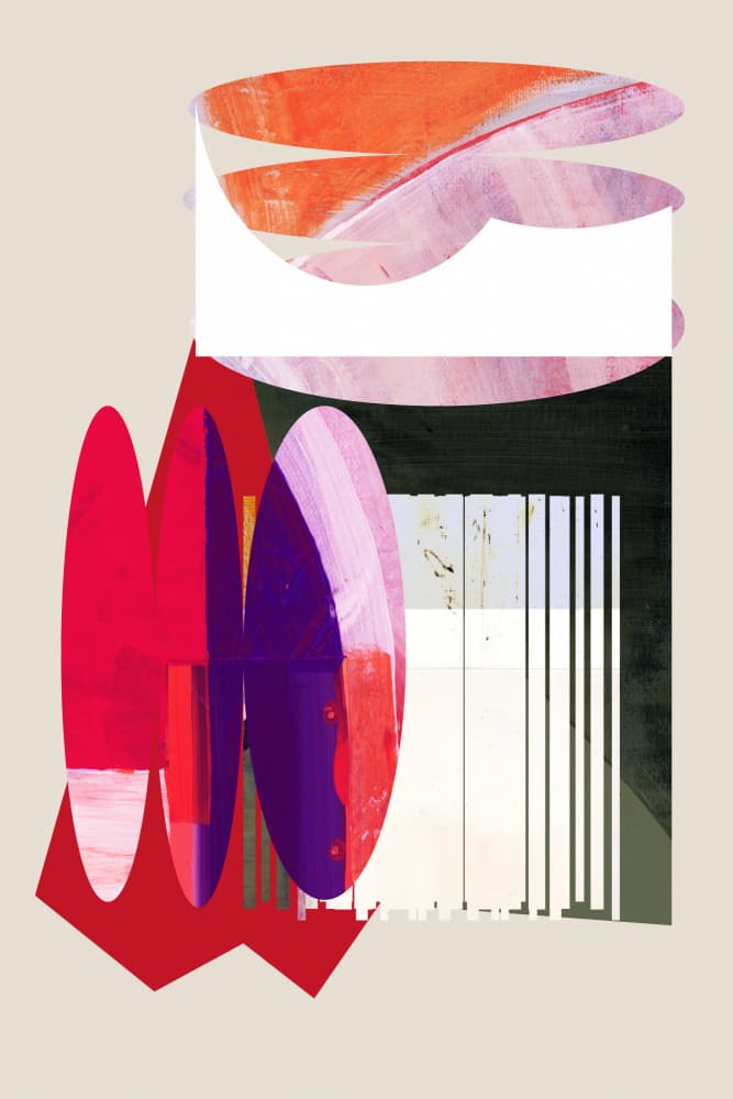 Abstract Geometric Collage by cartissi — canvas wall art
