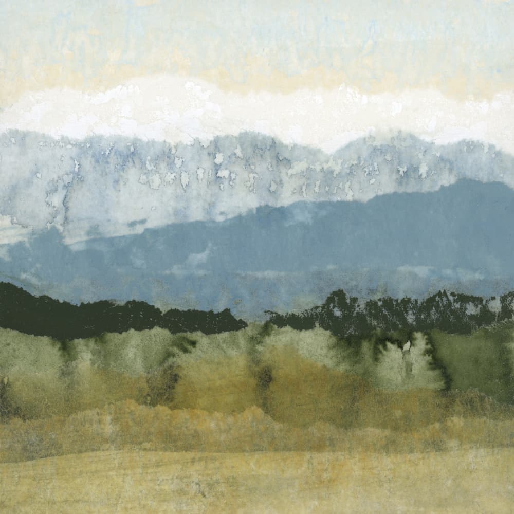 Misty Mountain Layers by Lara Eckerman — canvas wall art